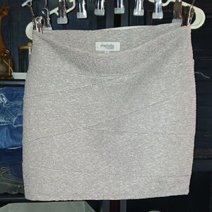 Charlotte Russe Heather Gray Mini Skirt